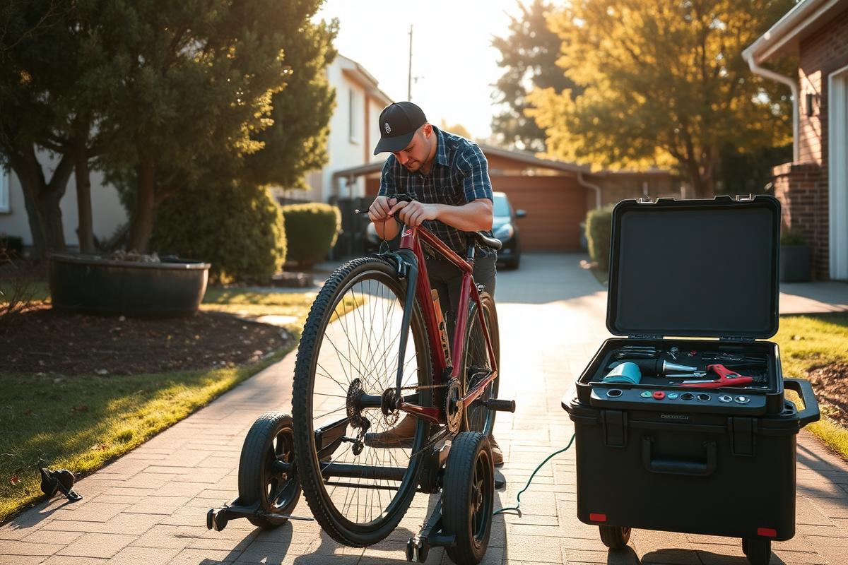 Mobile mechanic at work